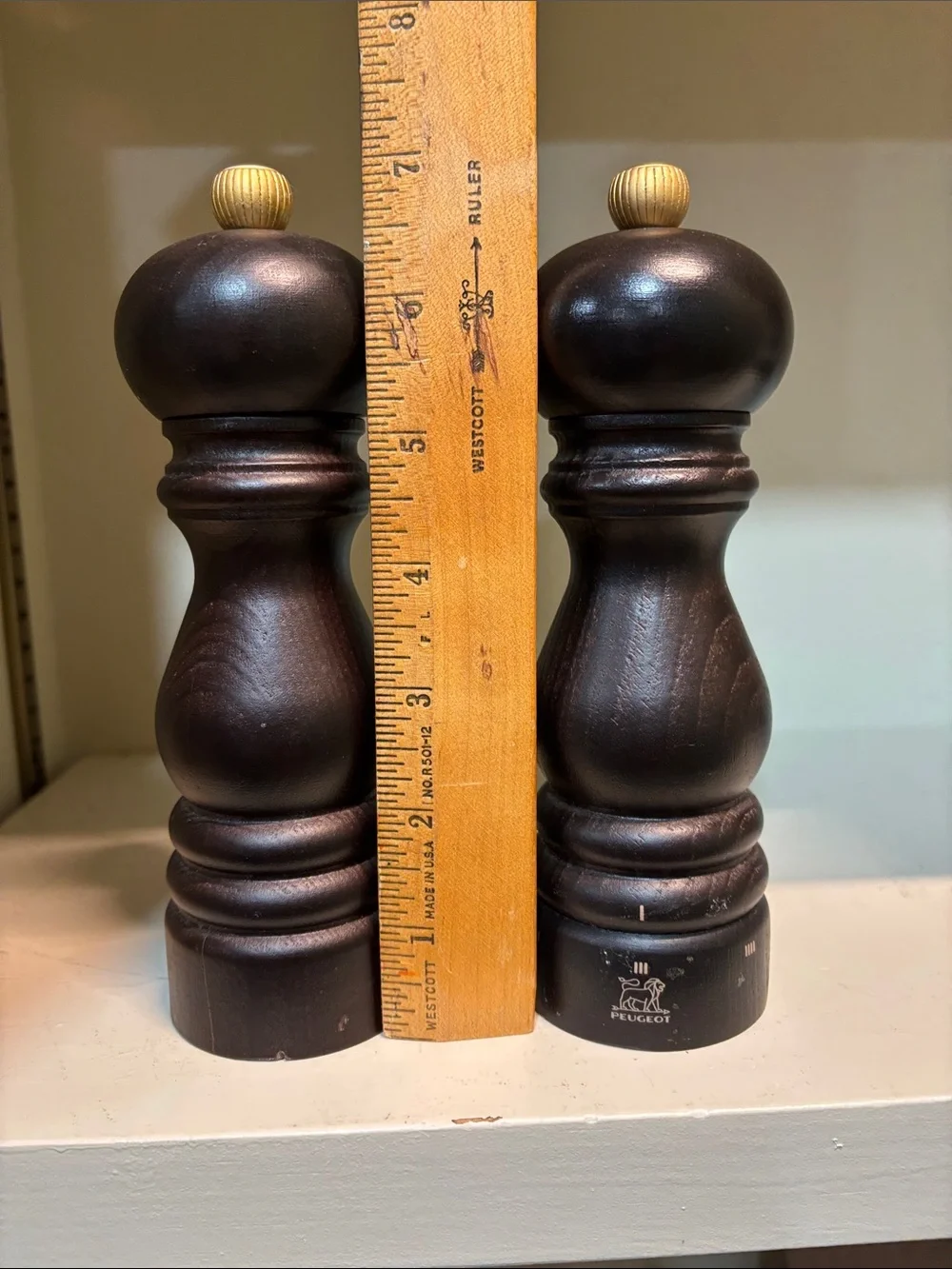 Peugeot Dark Wood Pepper and Salt Mills - Pair